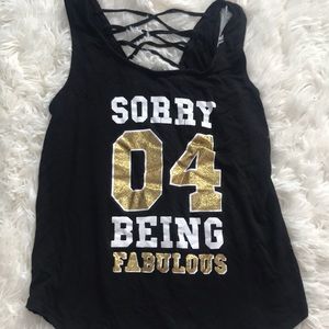 Cute summer sorry being fabulous girl top